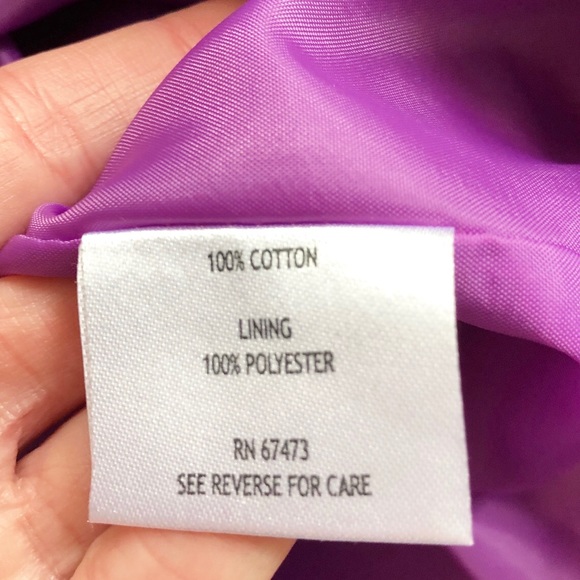 4/$20 🌴 Taylor | Purple &White Cotton Shift Dress - Picture 9 of 12